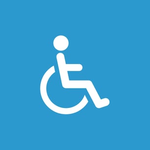 ADA Americans With Disabilities Logo Wheelchair